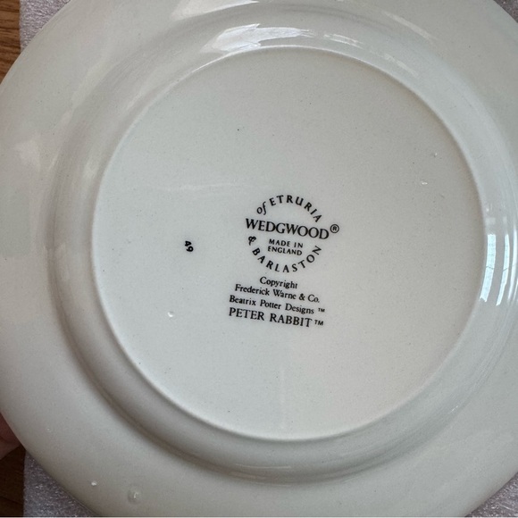 Wedgwood Peter Rabbit Nursery Set Plate Bowl Mug New England - Picture 7 of 8